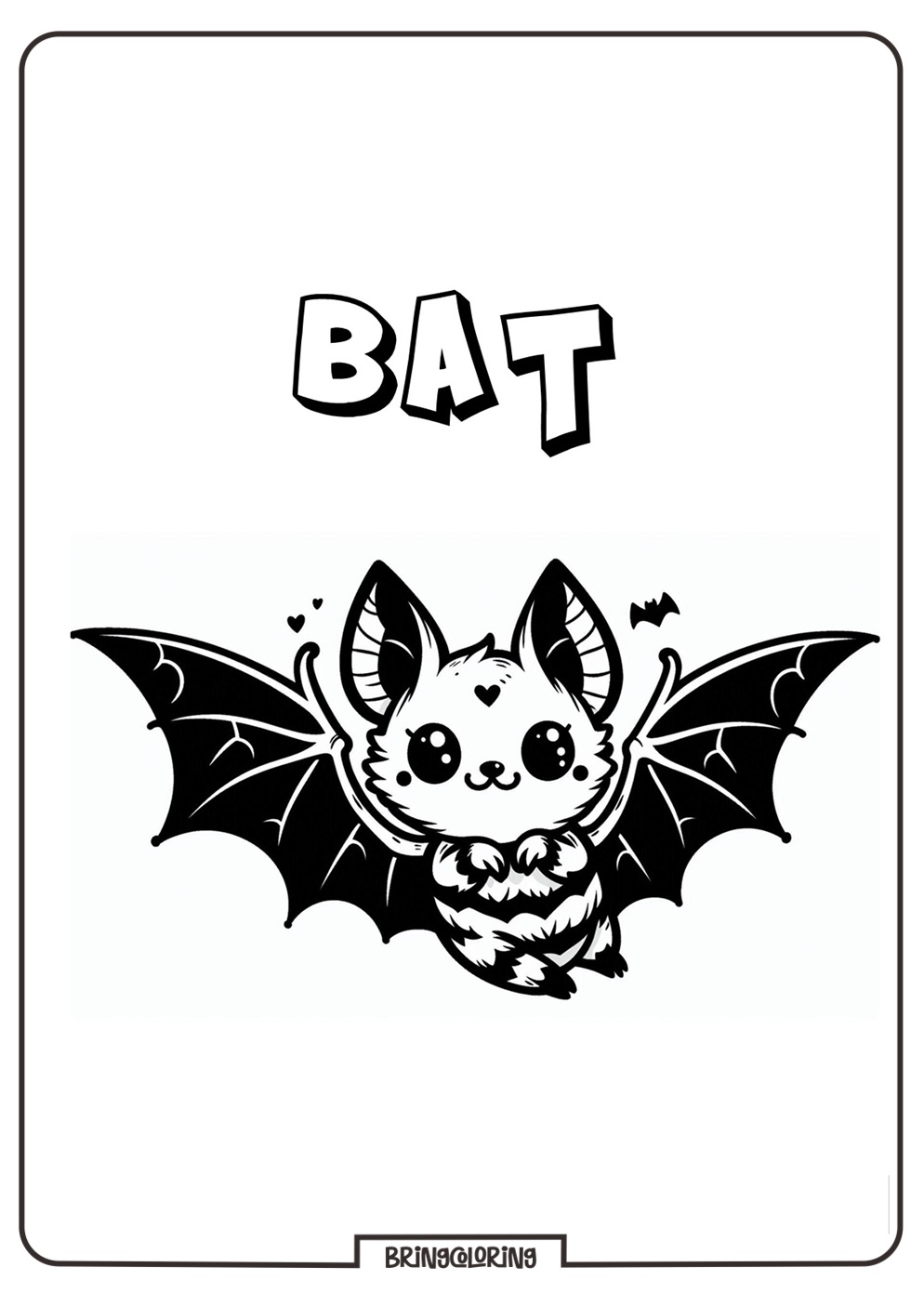 Printable Bat Coloring Pages Online for Kids Printable Bat Coloring Pages Online for Kids