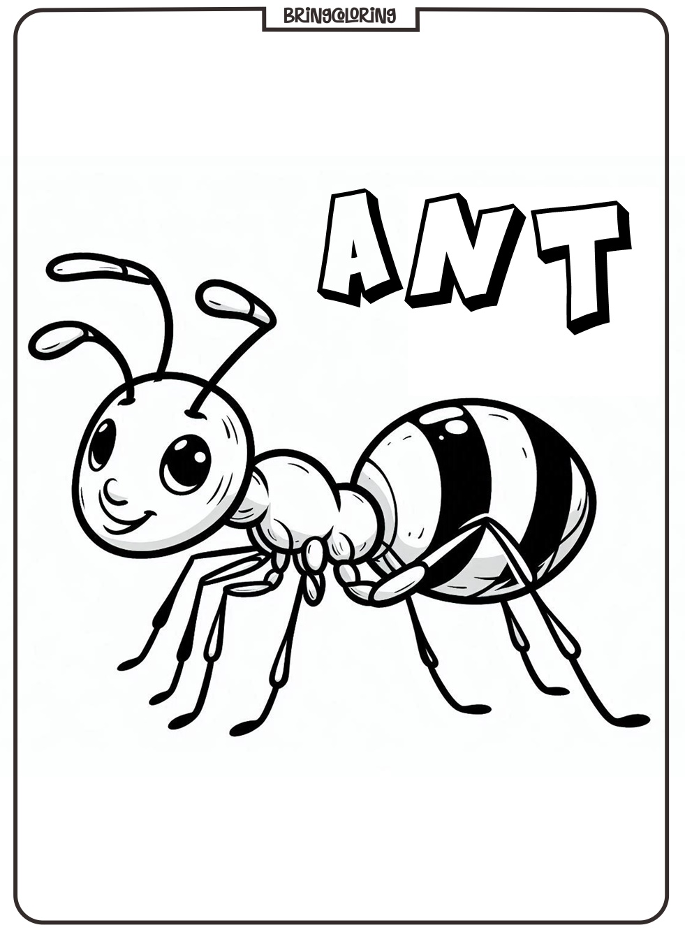 ant coloring page for kids ant coloring page for kids