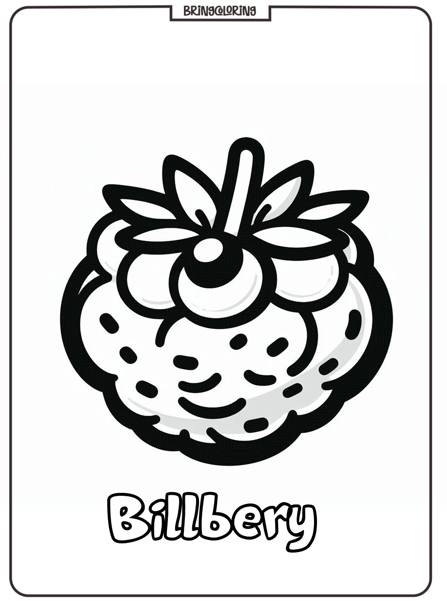 bilberry coloring pages for Kids