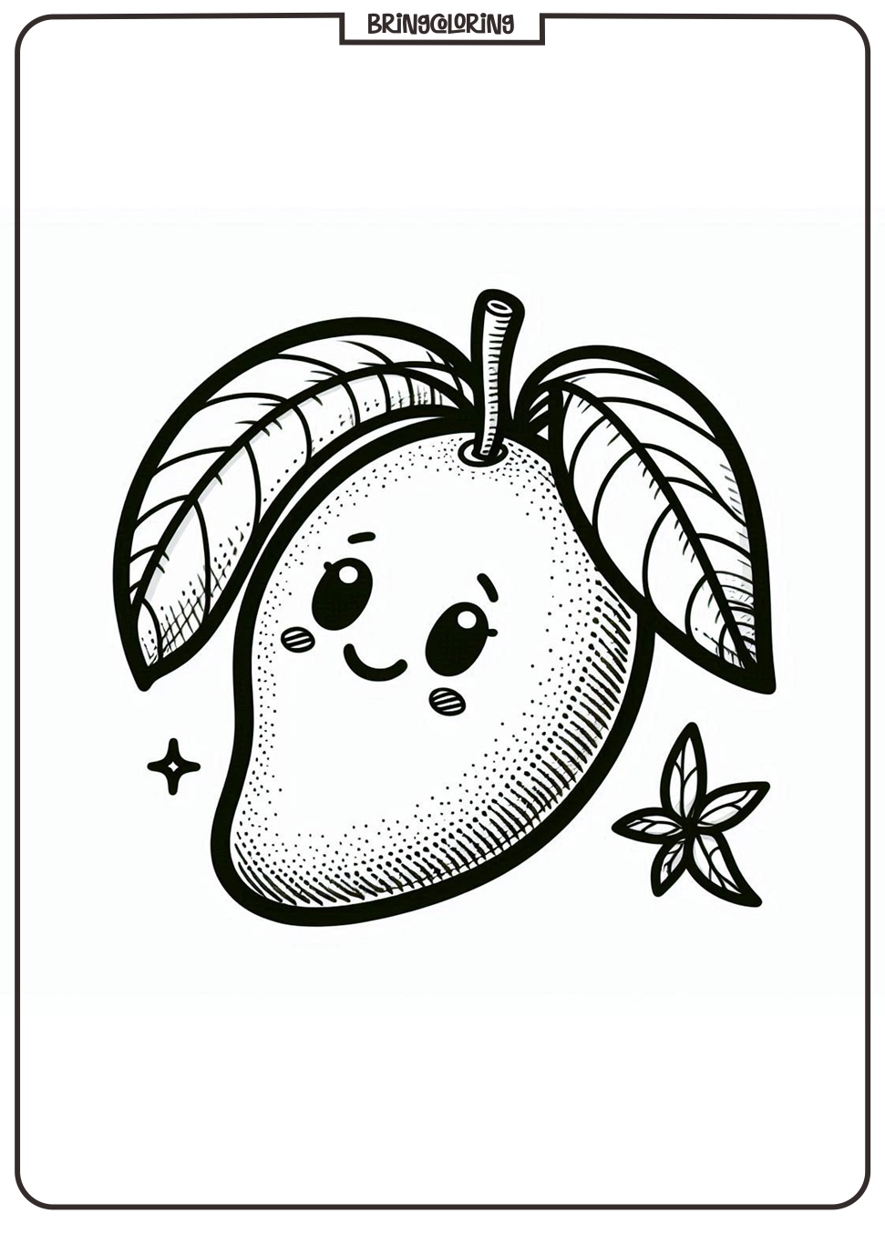 easy mango coloring pages for kids easy mango coloring pages for kids