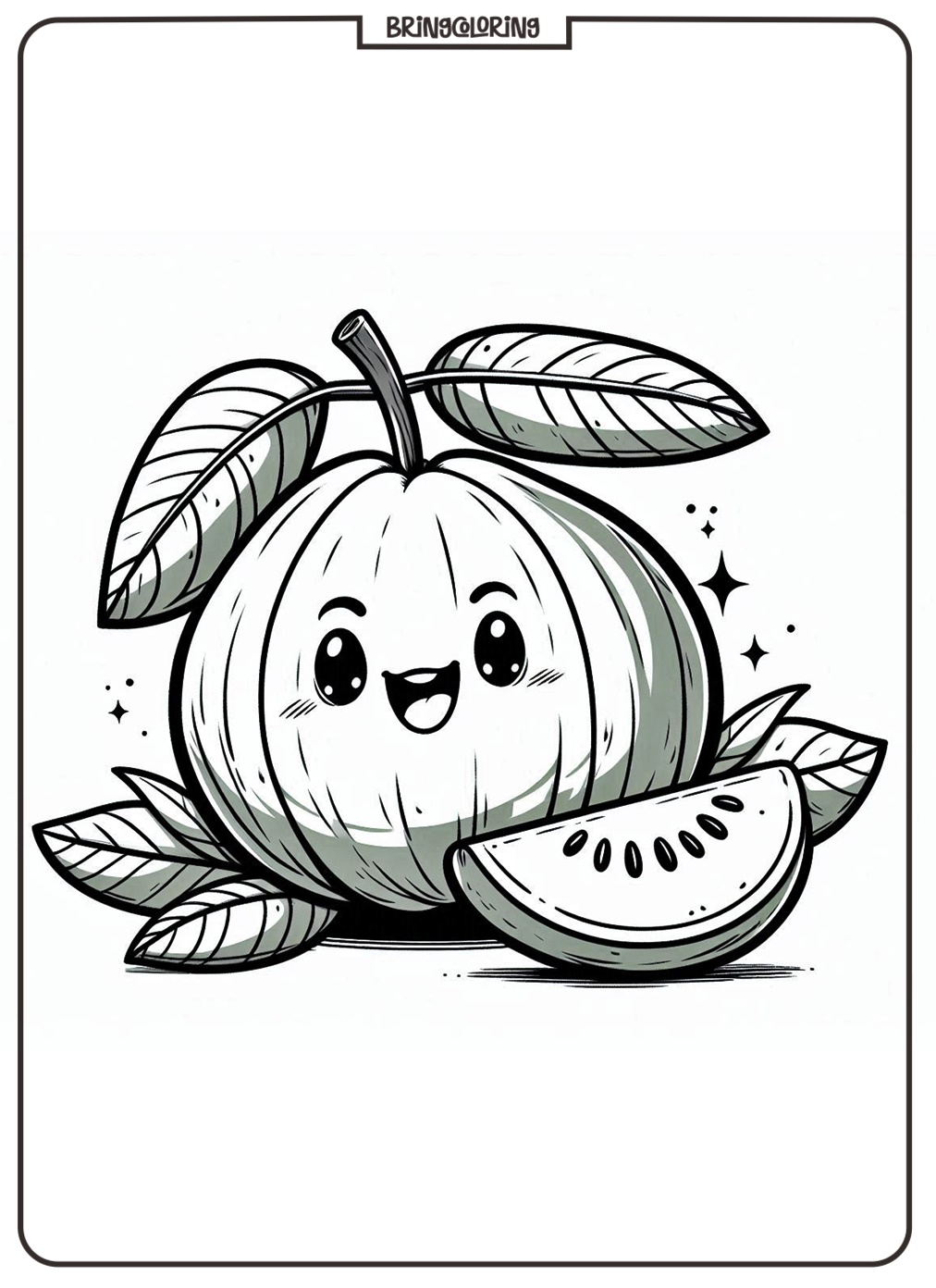guava coloring pages online