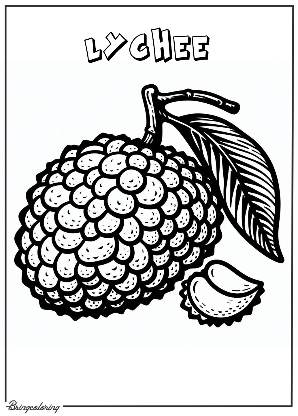 lychee fruit coloring pages for kids lychee fruit coloring pages for kids