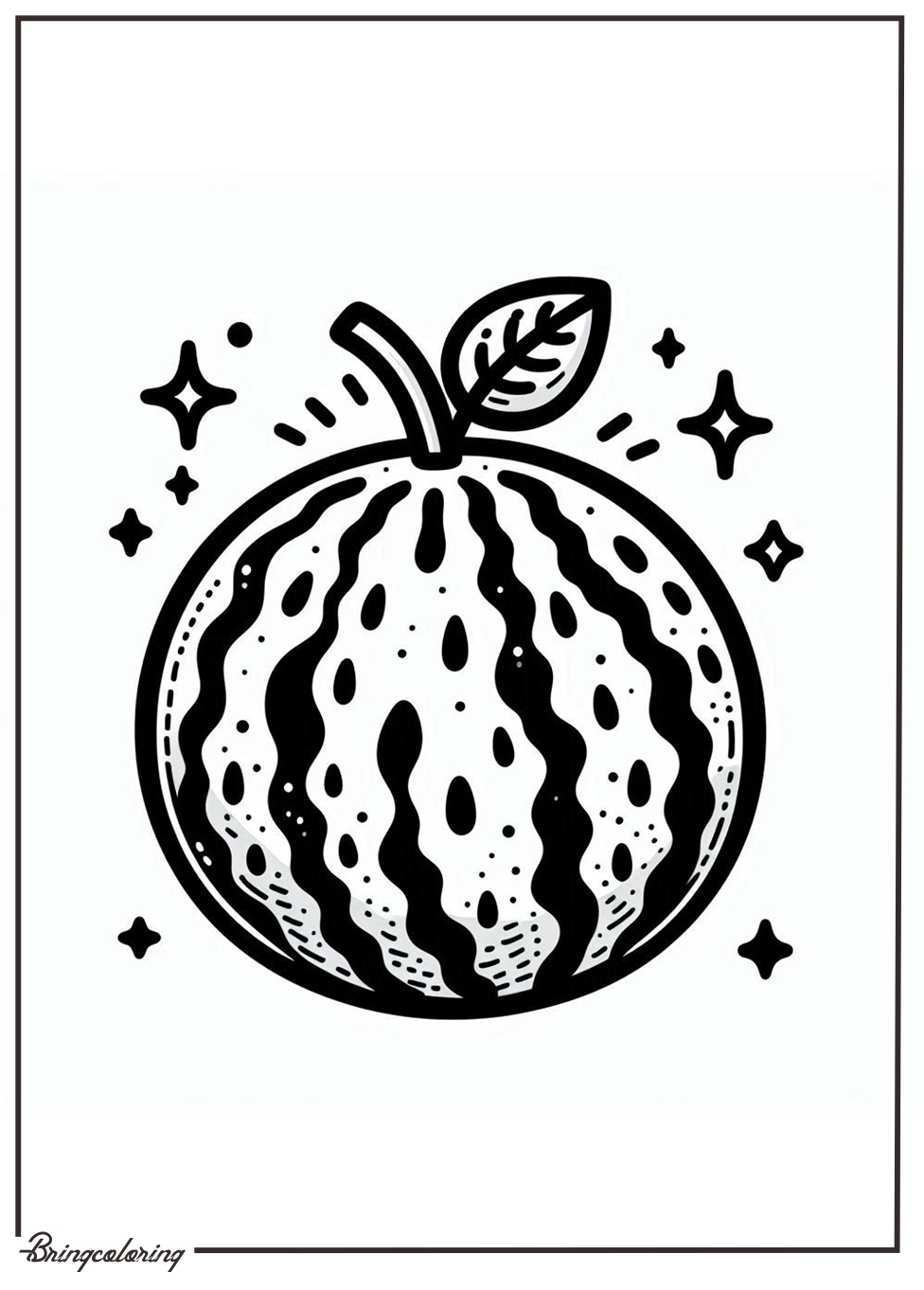 online watermelon coloring pages