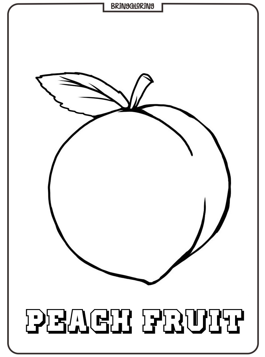 peach coloring pictures peach coloring pictures
