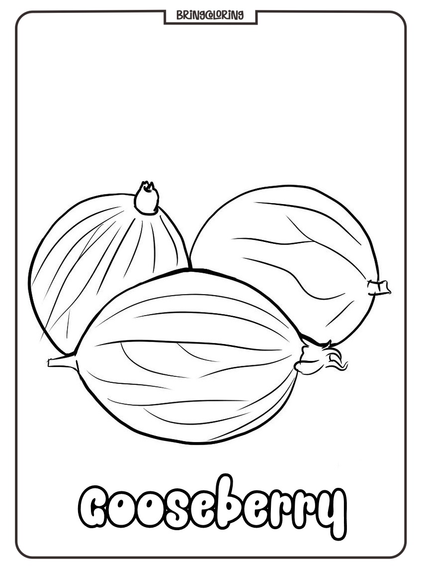 printable gooseberry coloring page