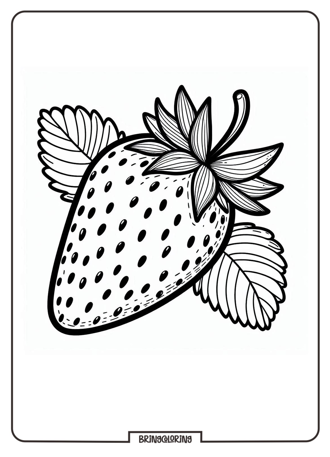 strawberry coloring pages online