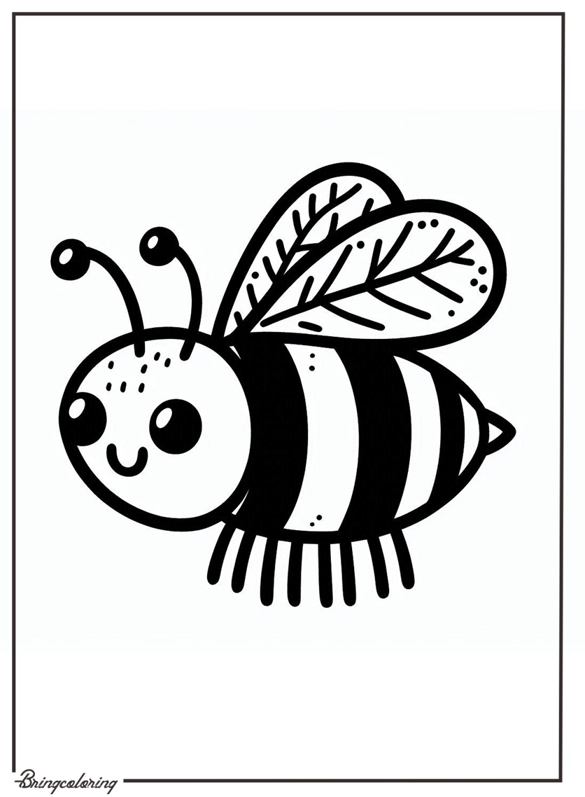 Bee Coloring Pages Online for Kid Bee Coloring Pages Online for Kid