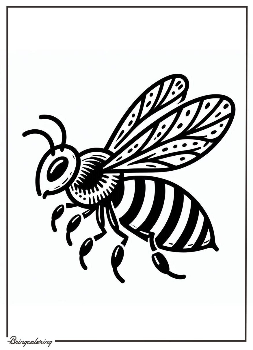 Bee Coloring Pages Online for Kids Bee Coloring Pages Online for Kids