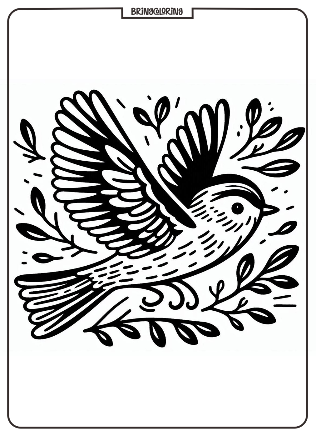 Bird Coloring Page Online for Kids Bird Coloring Page Online for Kids