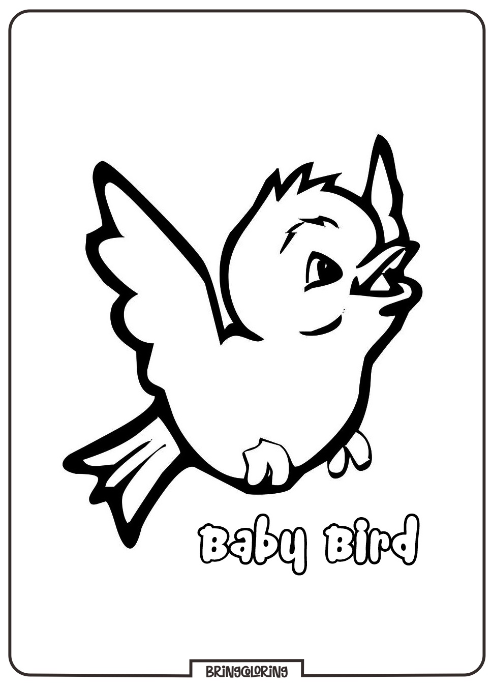 Bird Coloring Page Online Bird Coloring Page Online