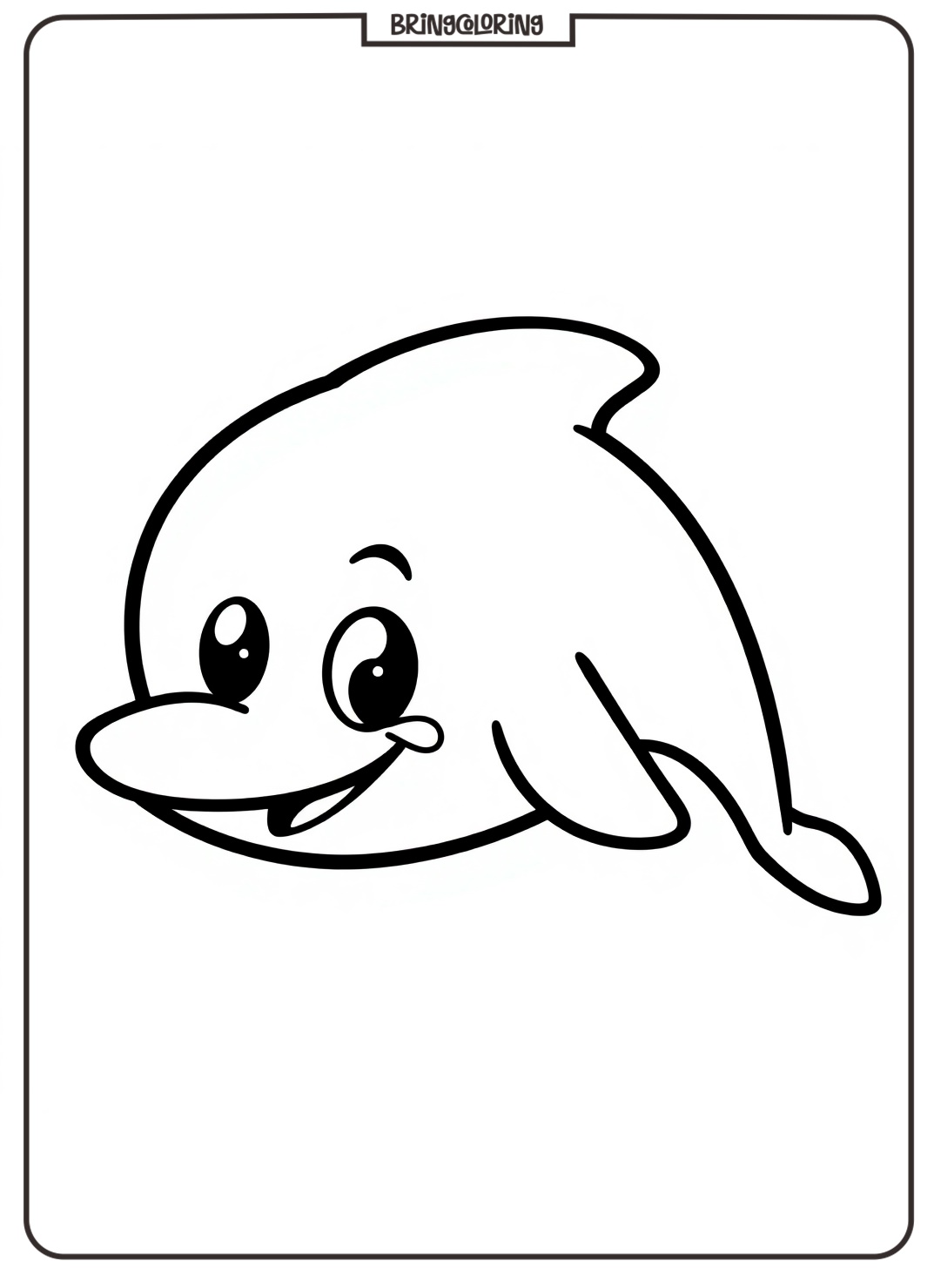Dolphin Coloring Page