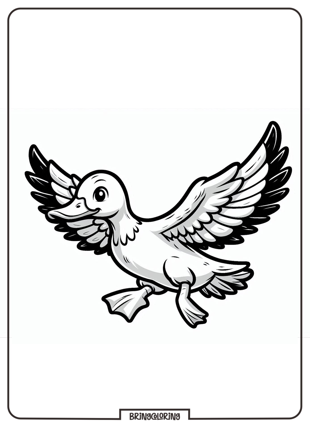 Ducks Are Flying Coloring Pages for Kids Ducks Are Flying Coloring Pages for Kids