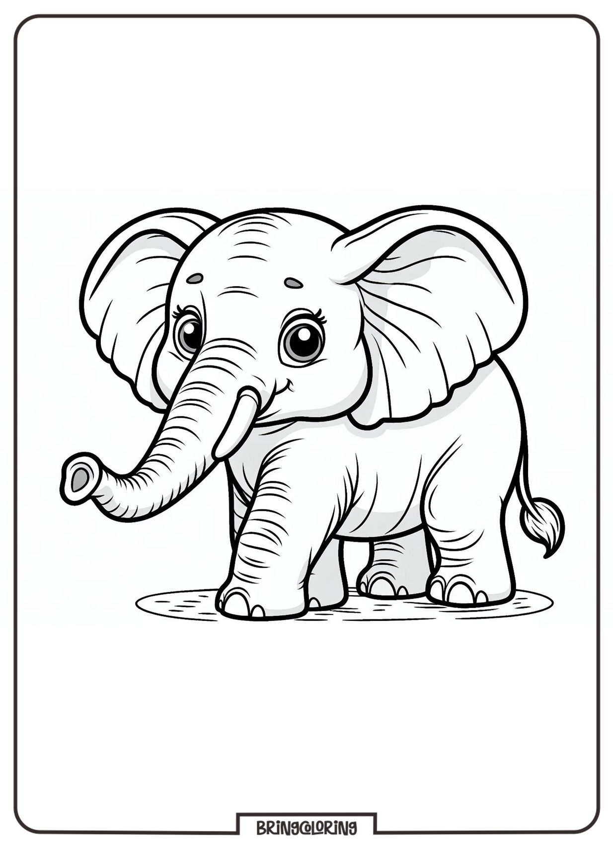 Elephant Coloring pages online for kids Elephant Coloring pages online for kids