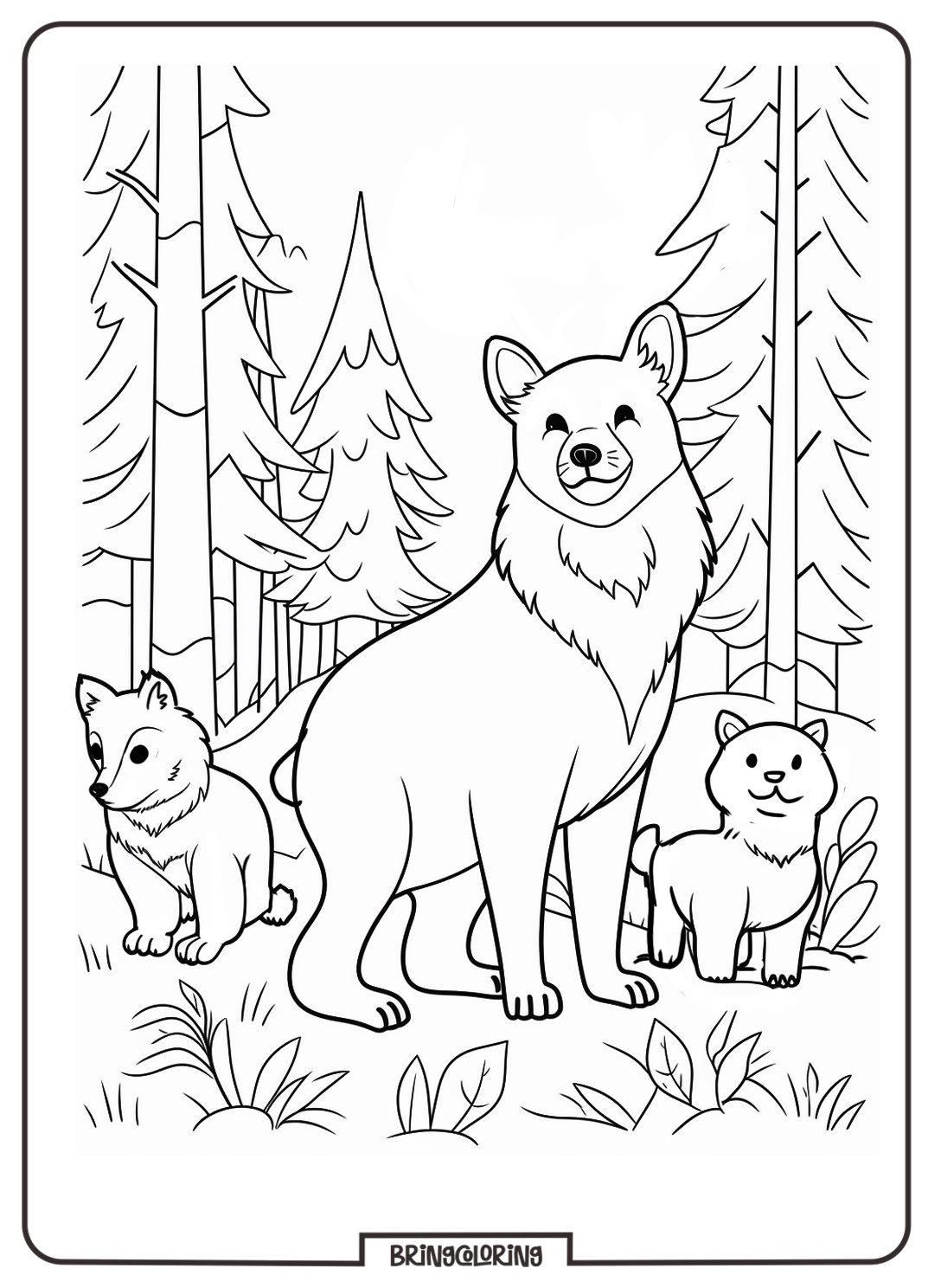 Forest Animals Coloring Online