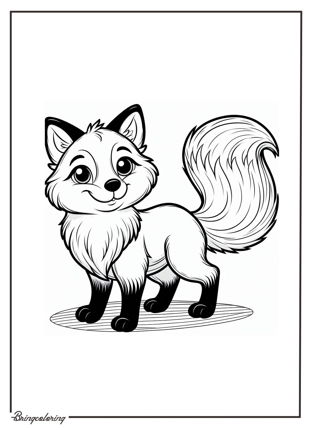 Fox Coloring Page Online Fox Coloring Page Online