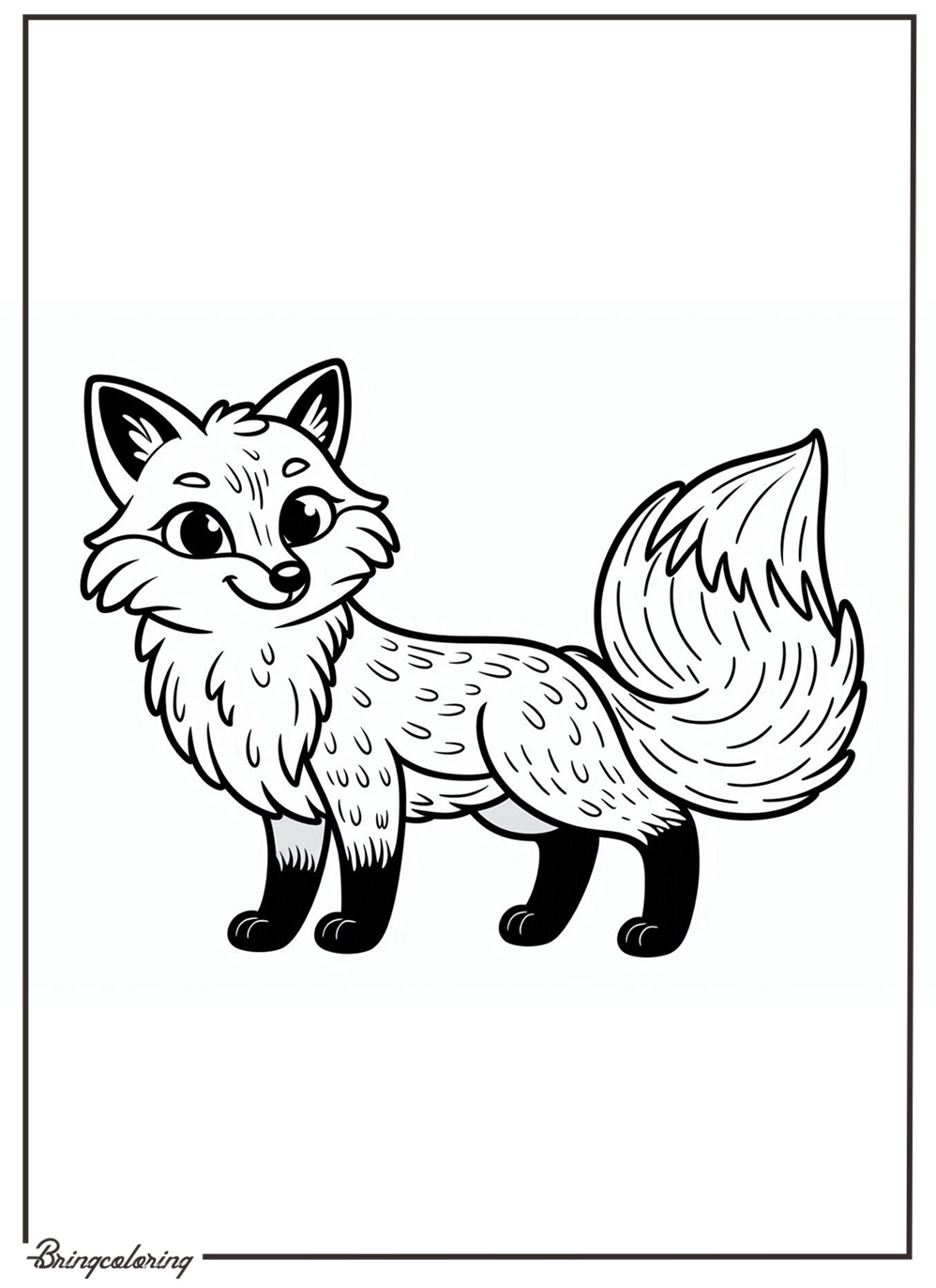 Fox Coloring Page Fox Coloring Page