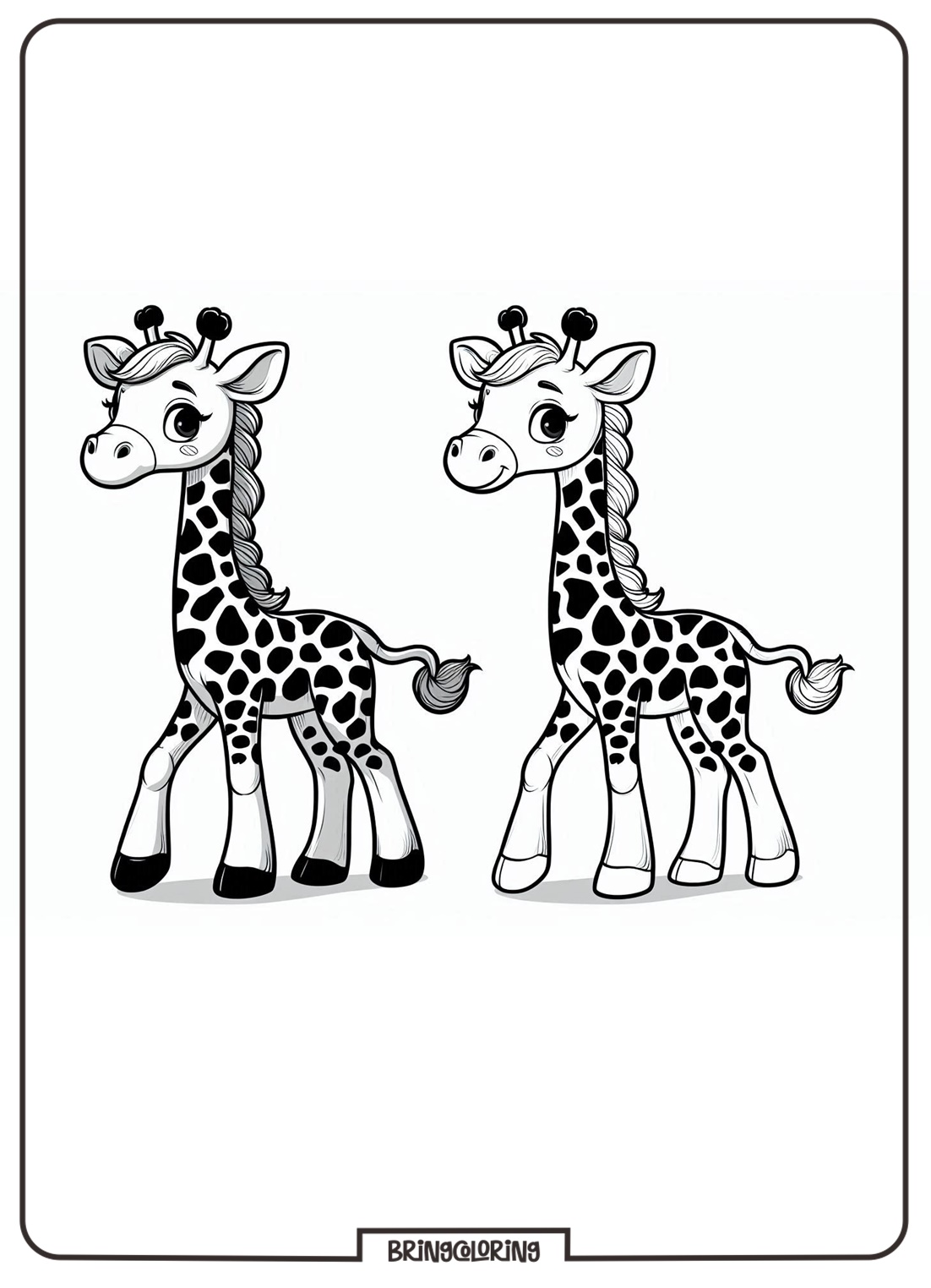 Giraffe Coloring Page for Kids Giraffe Coloring Page for Kids