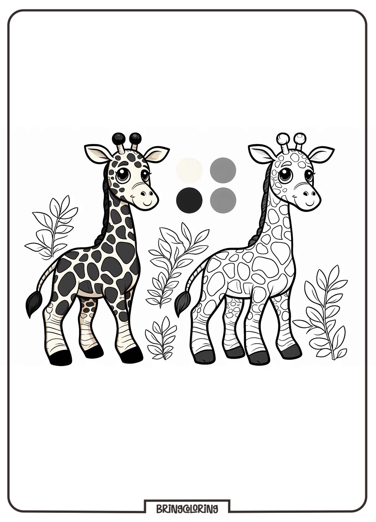 Giraffe Coloring Pages for Kids Giraffe Coloring Pages for Kids