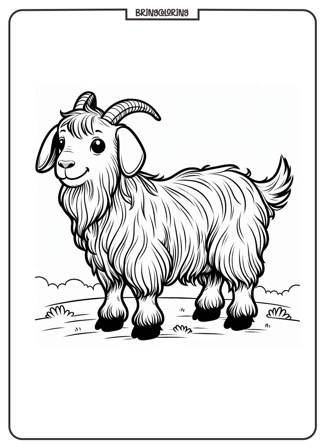 Goat Coloring Pages for Kids Goat Coloring Pages for Kids