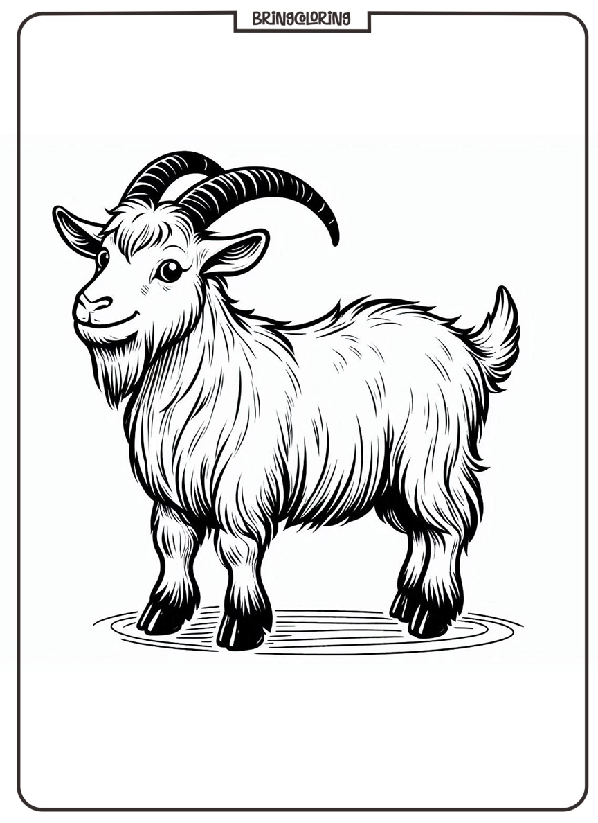 Online Goat Coloring Pages for Kids Online Goat Coloring Pages for Kids