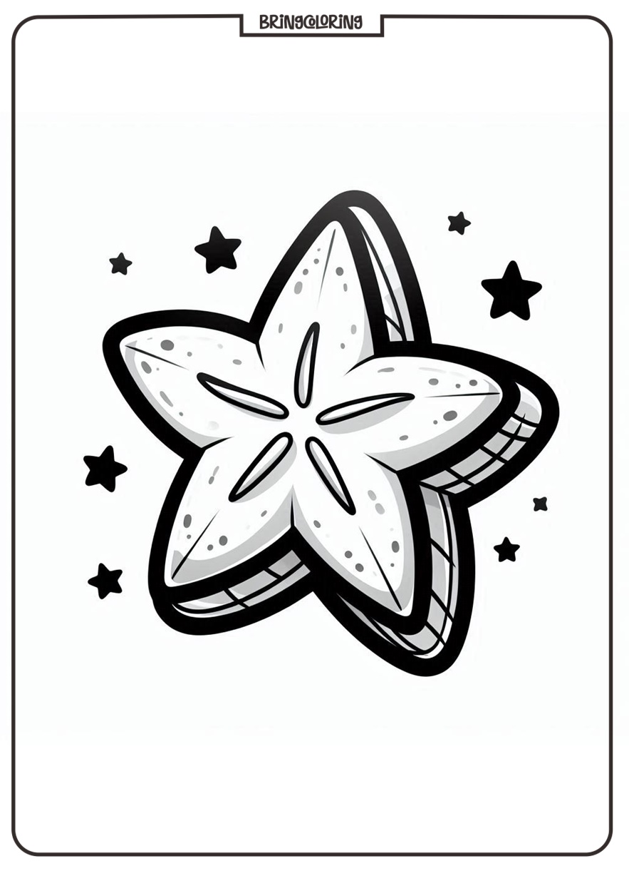 Starfruit coloring pages Starfruit coloring pages