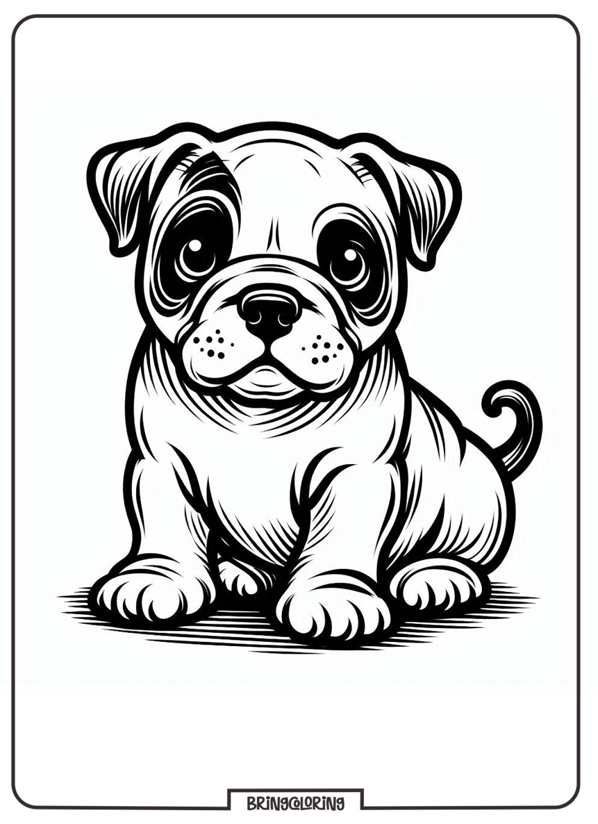 baby bulldog coloring pages for kids baby bulldog coloring pages for kids