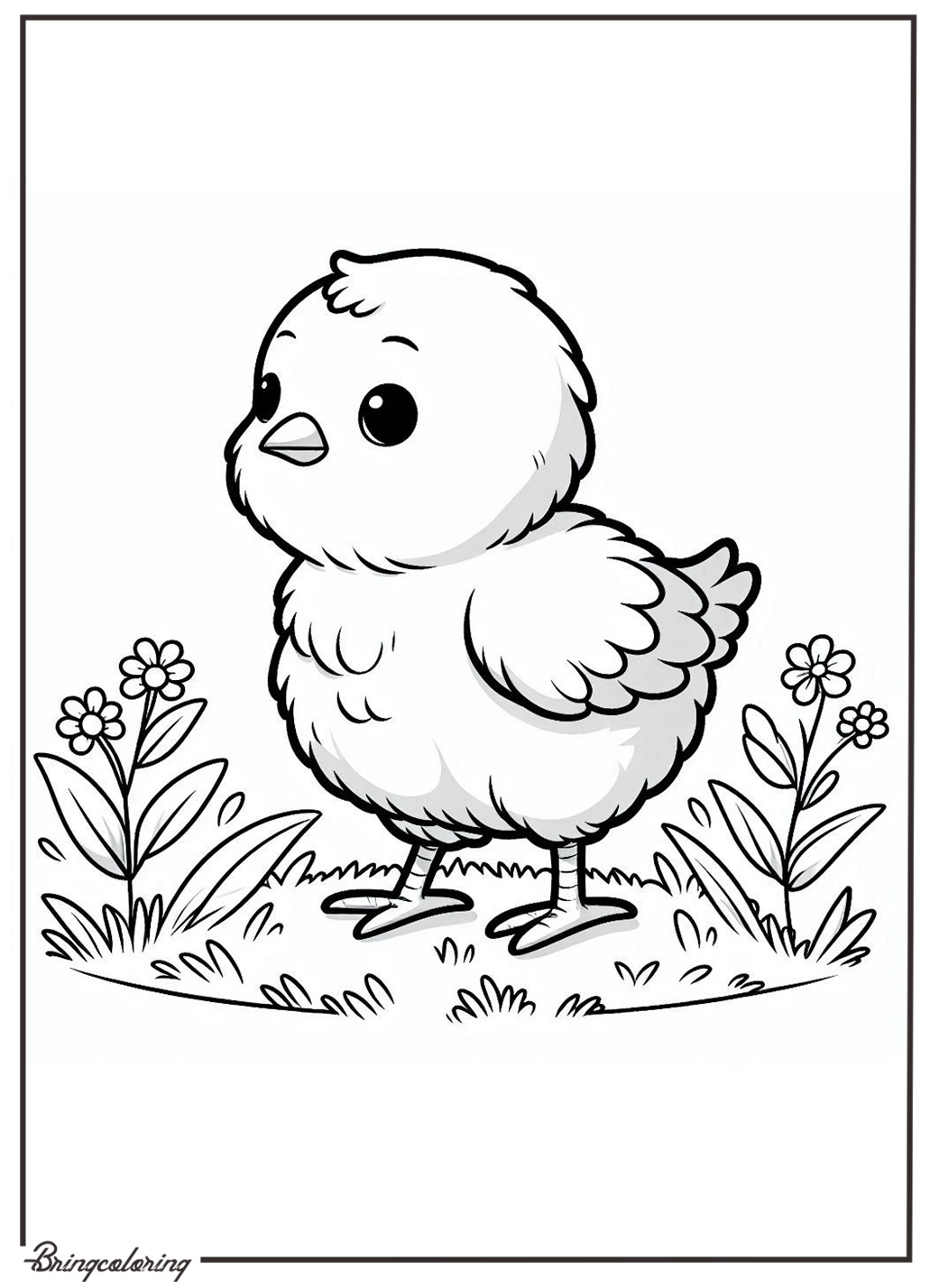 baby chicken coloring pages for kid baby chicken coloring pages for kid
