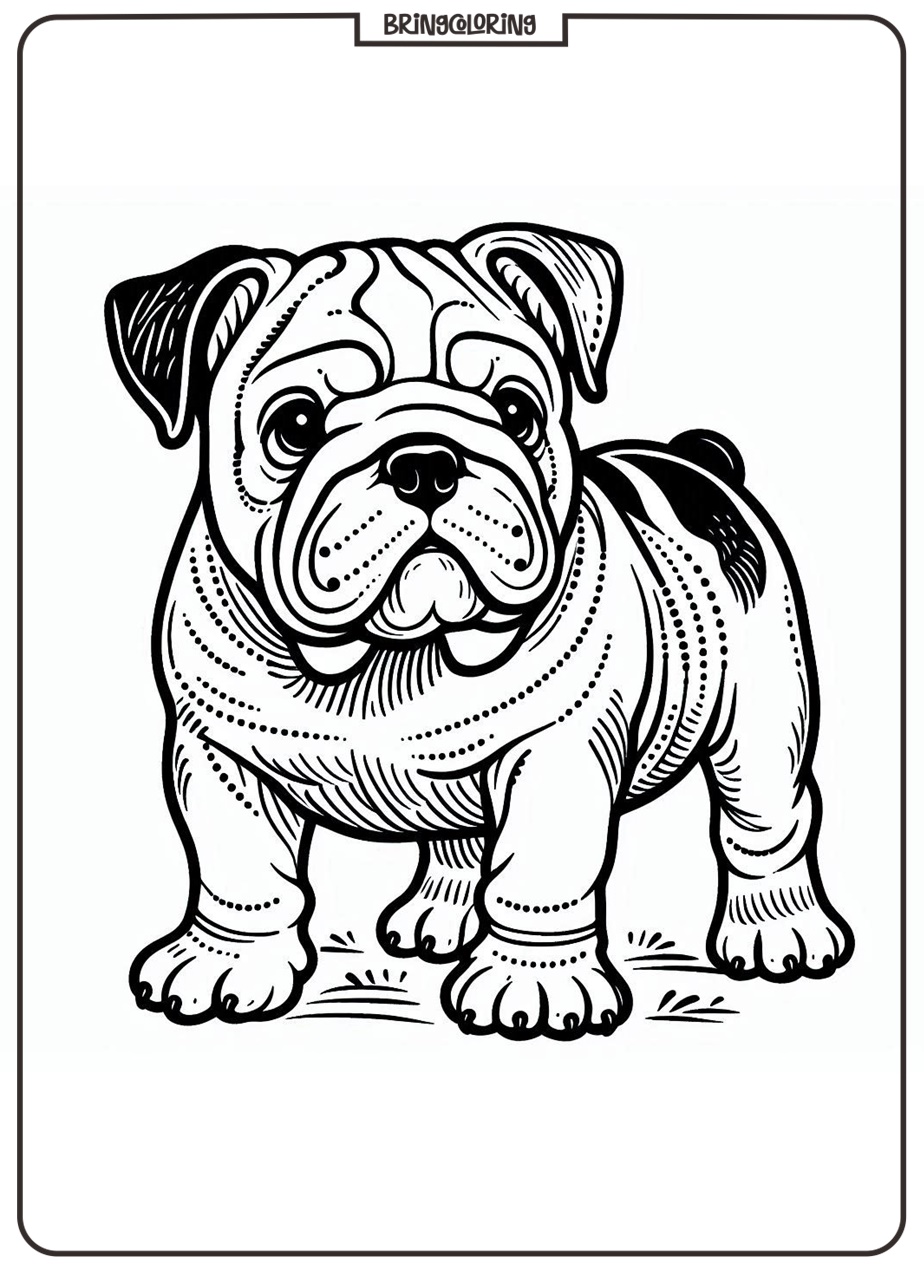 bulldog coloring pages for kids bulldog coloring pages for kids