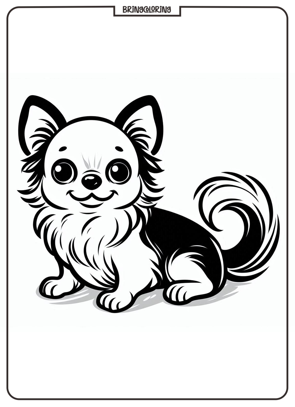 chihuahua coloring pages for kids chihuahua coloring pages for kids