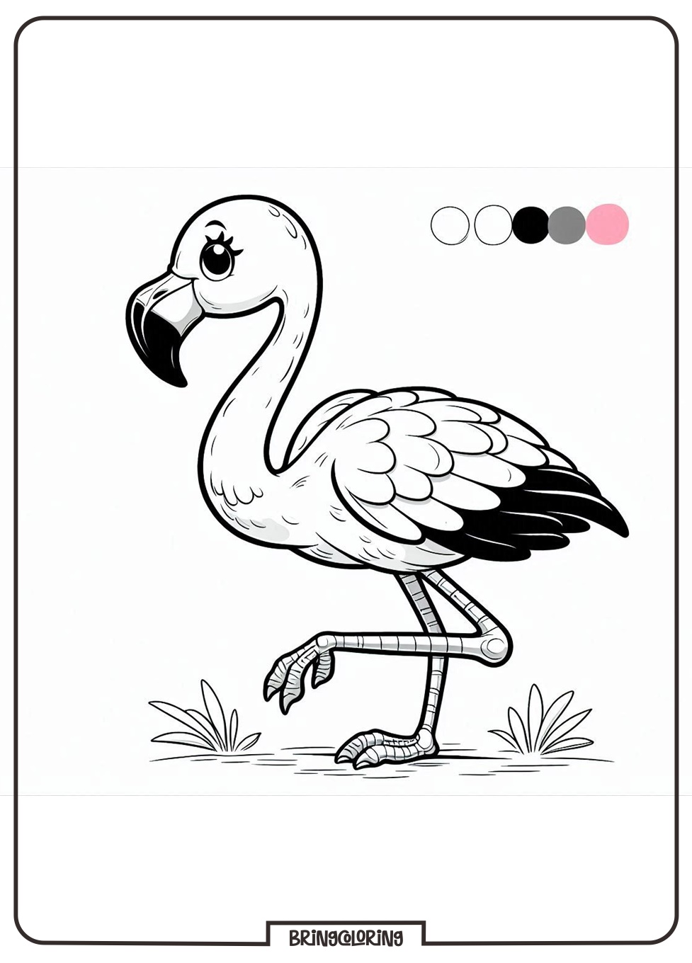 coloring pages of flamingo for kids coloring pages of flamingo for kids