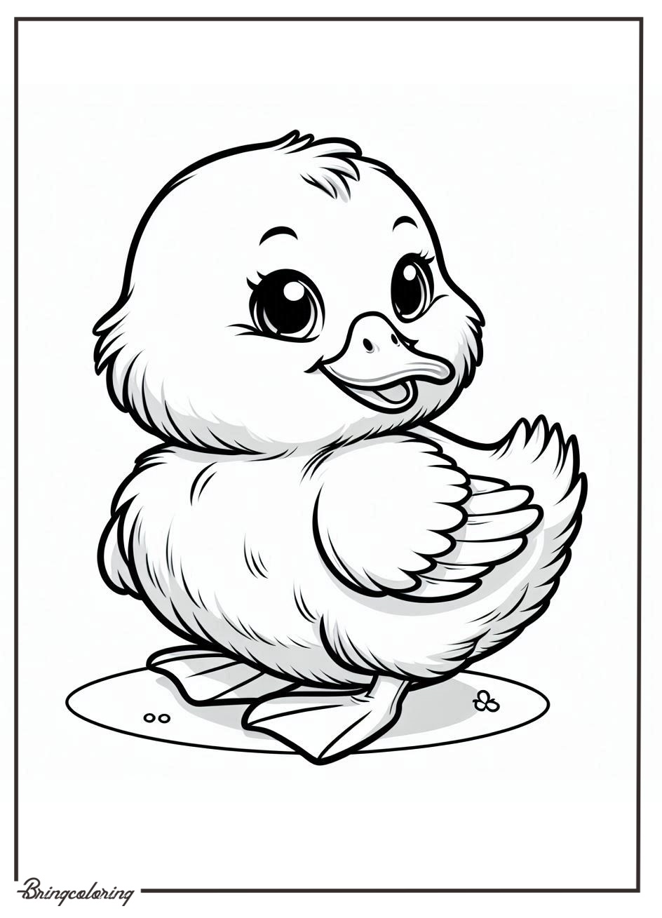 cute duckling coloring pages for kid cute duckling coloring pages for kid