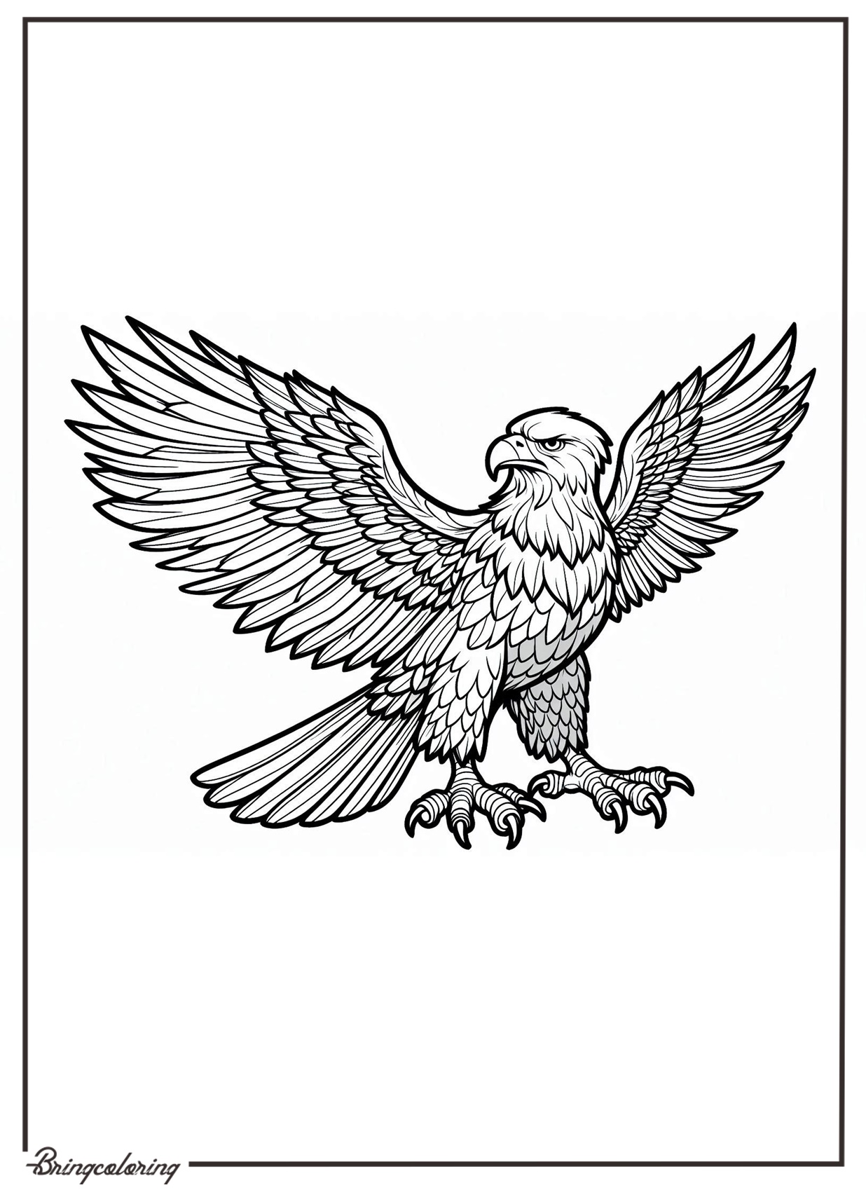 eagle coloring pages for kids