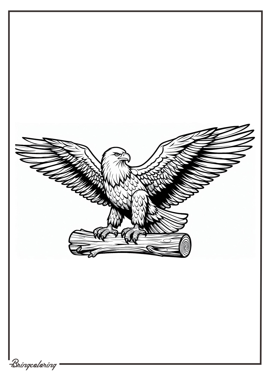 eagle coloring pages online for kids