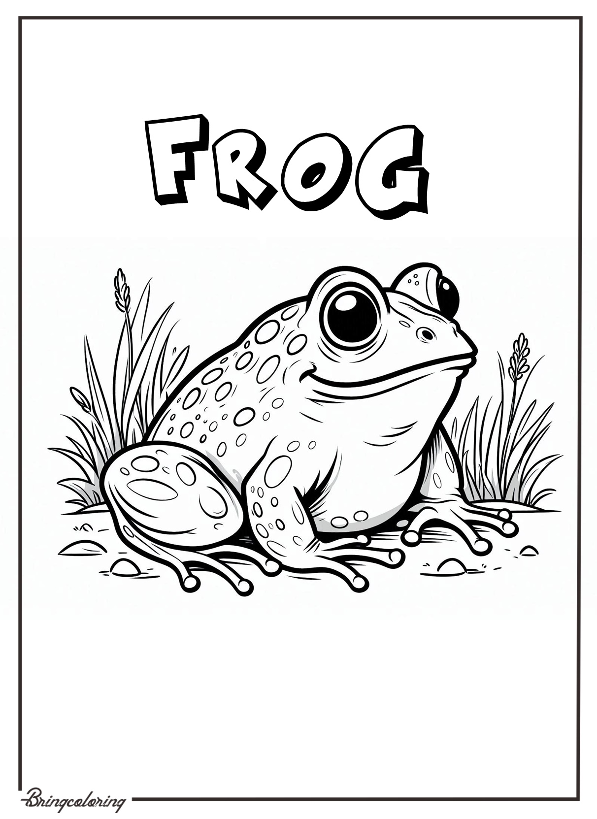 frog coloring pages for kids