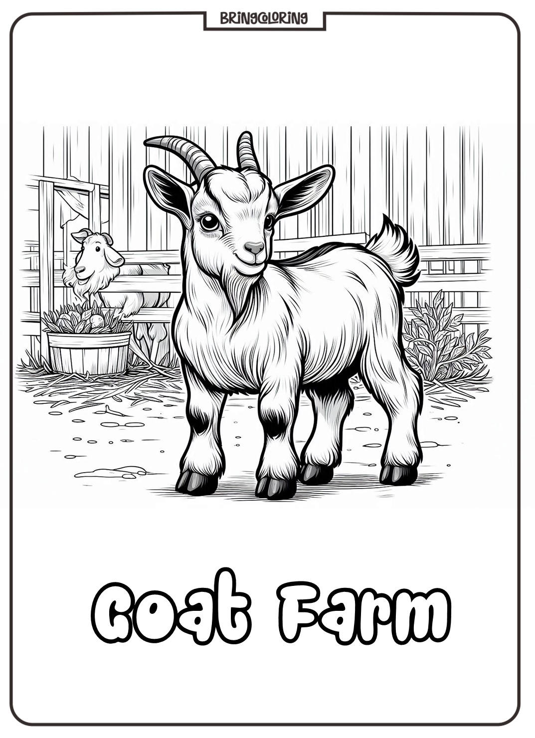 goat farming coloring page for kids goat farming coloring page for kids