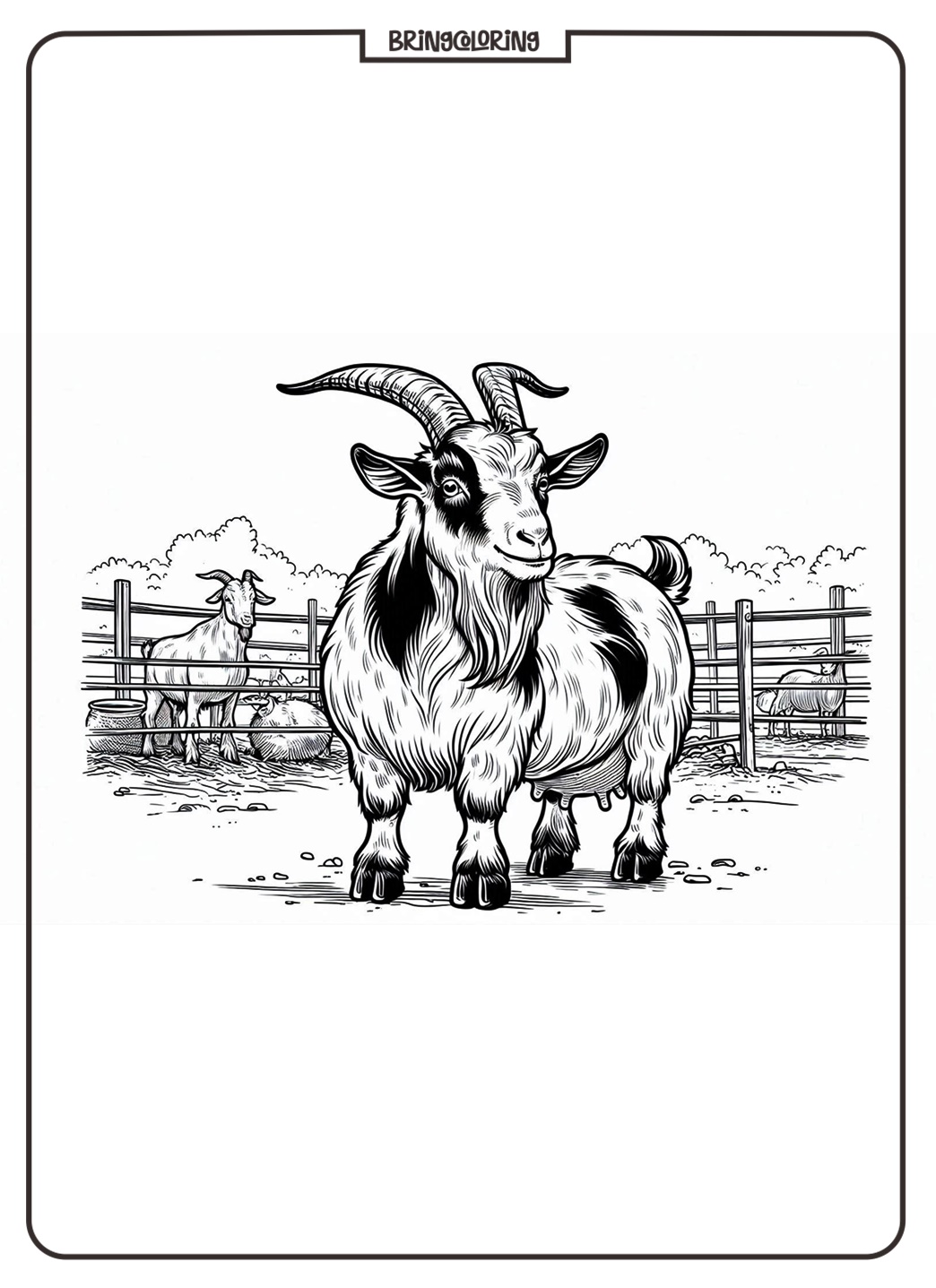 goat farming coloring pages for kids goat farming coloring pages for kids