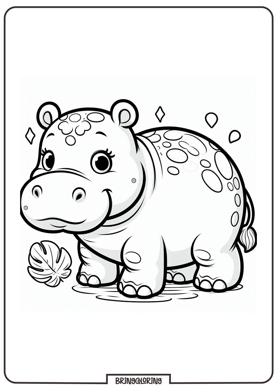 hippo coloring pages for kids hippo coloring pages for kids