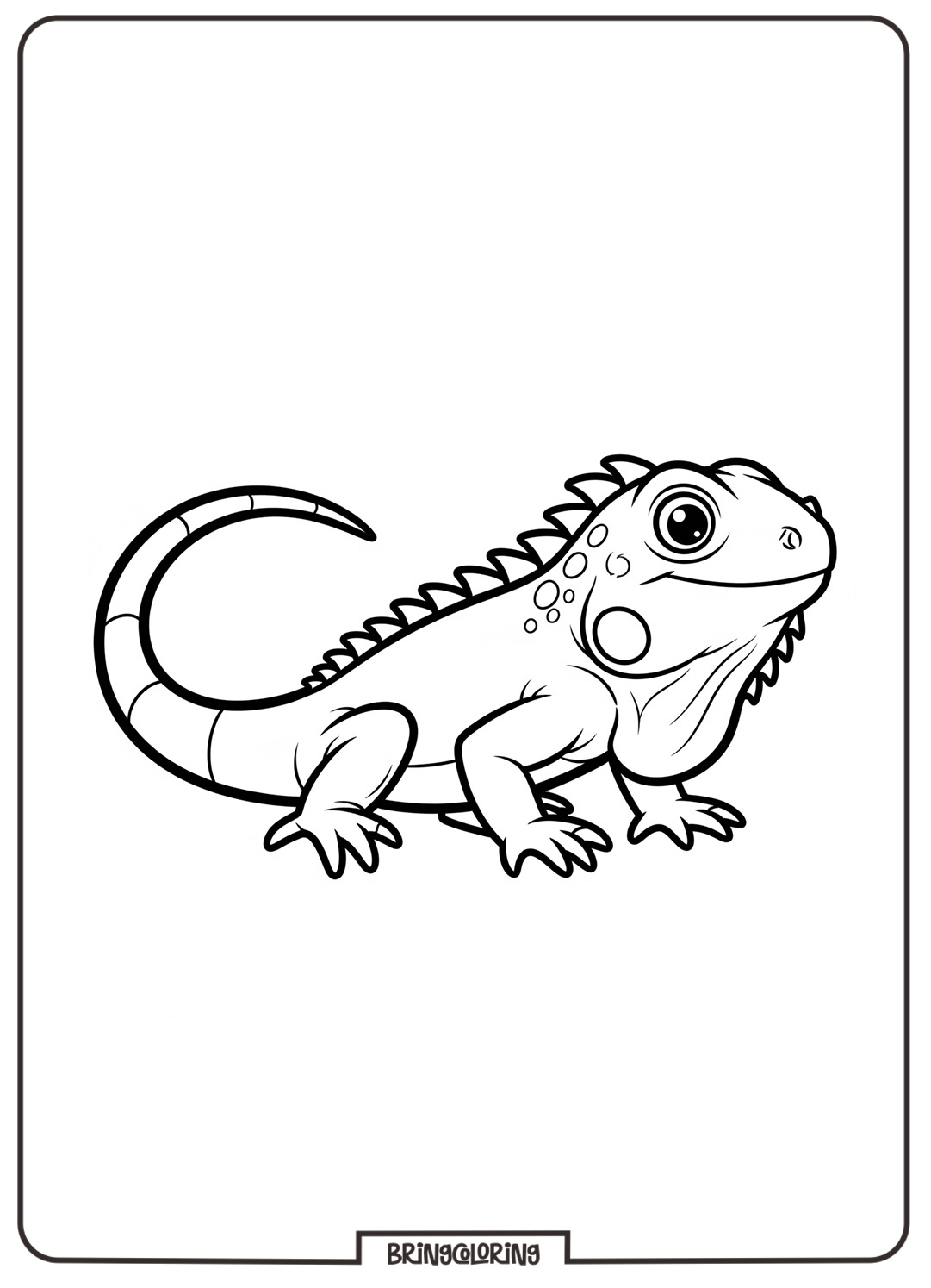 iguana coloring page online for kids iguana coloring page online for kids