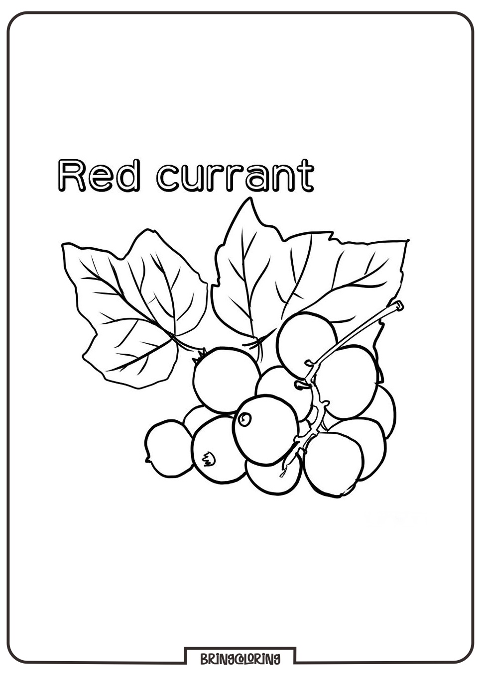online red currant fruit coloring online red currant fruit coloring