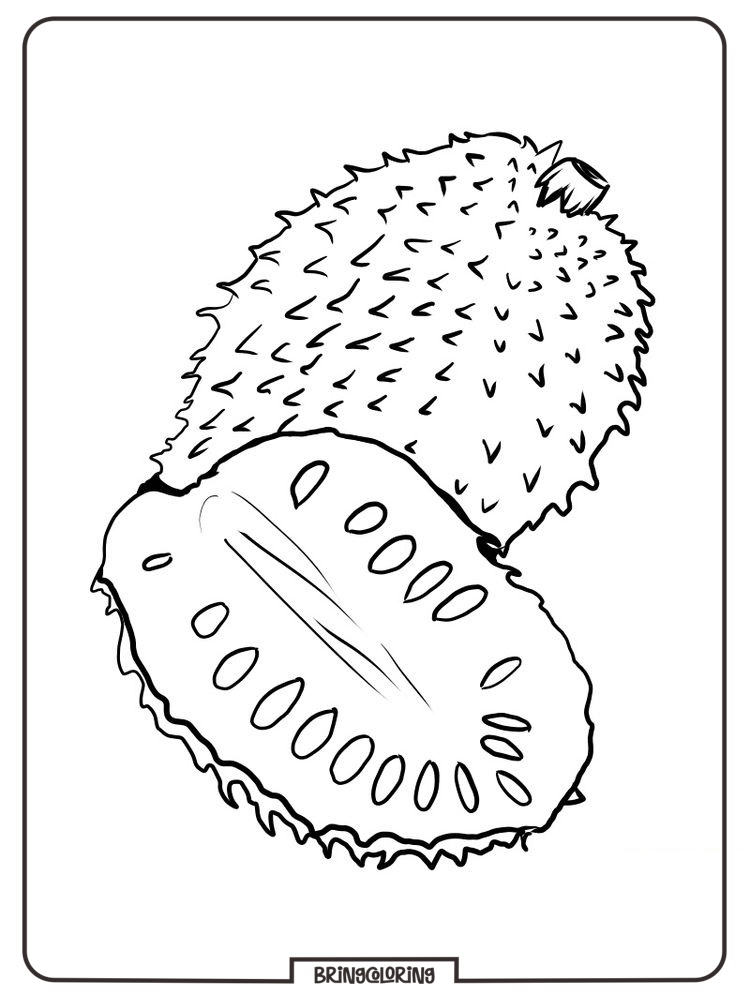 soursop coloring pages printable