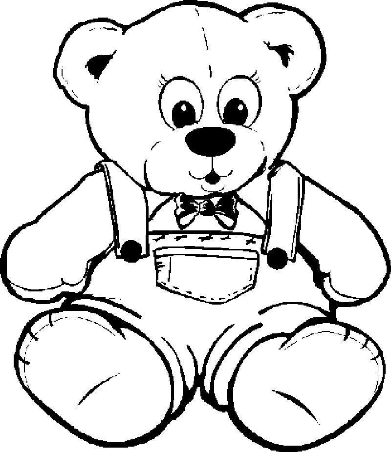 A Bear Coloring Page