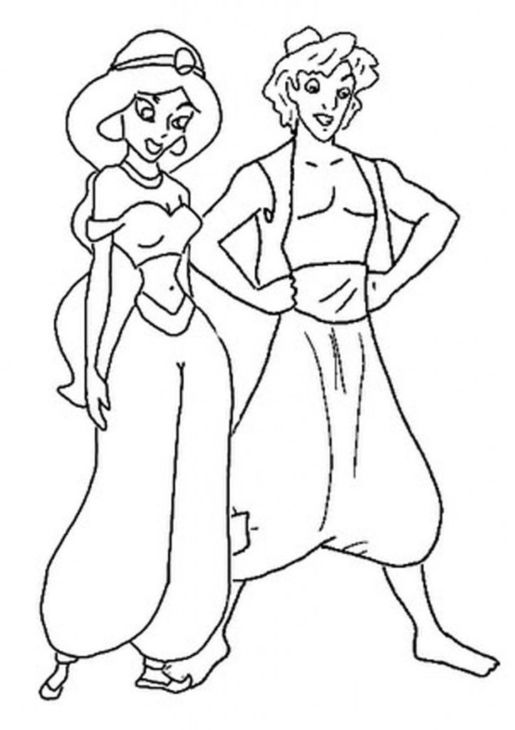 Abu From Aladdin Coloring Pages