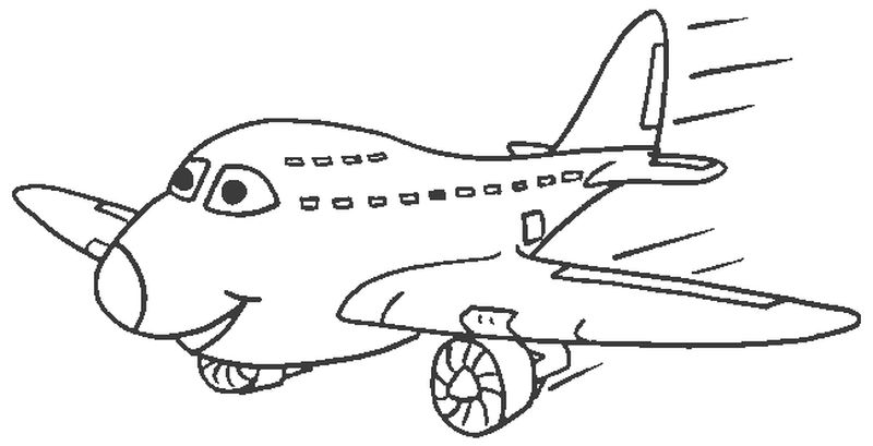 Airplane Coloring Book Pages