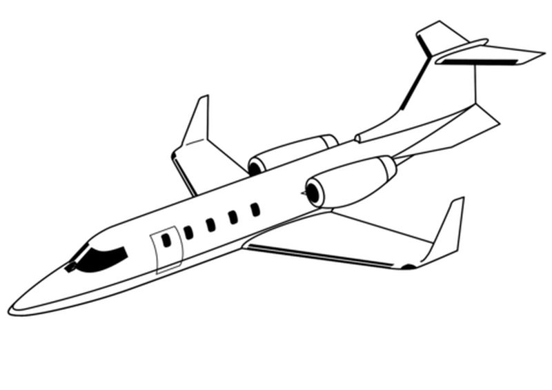 Airplane Coloring Pages Free_