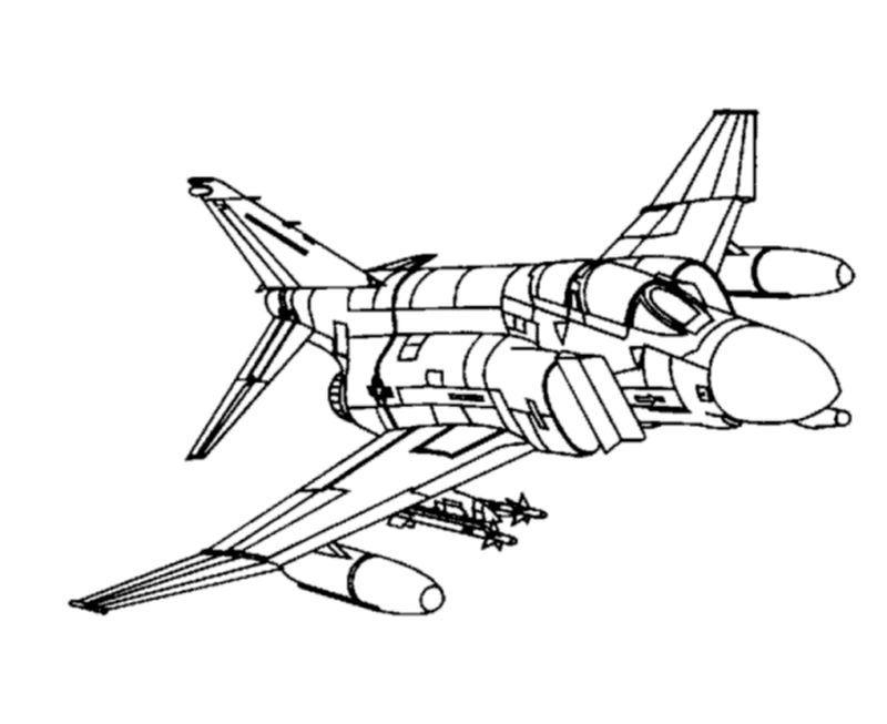 Airplane With Pilot Coloring Pages