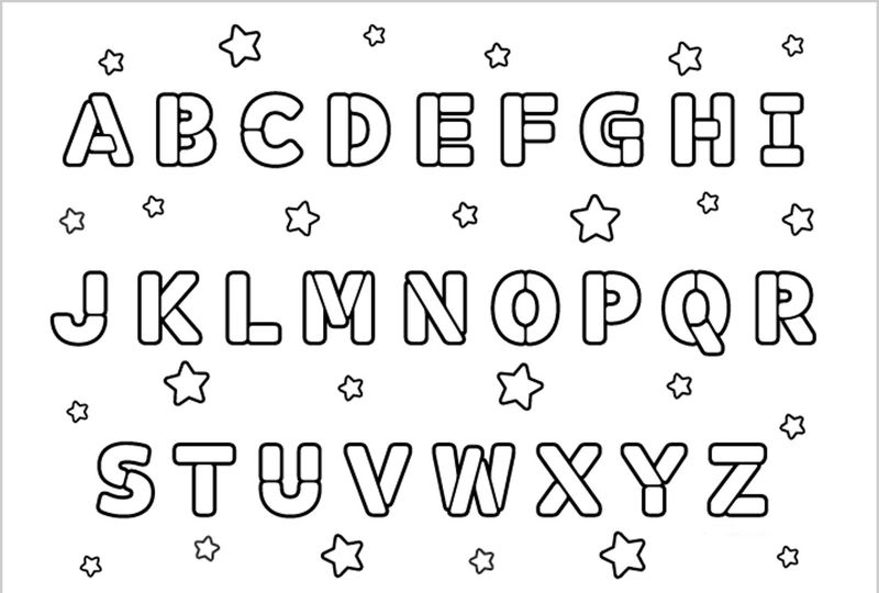 Alphabet Coloring Pages For Toddlers