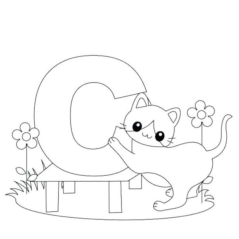 Alphabet Coloring Pages Free