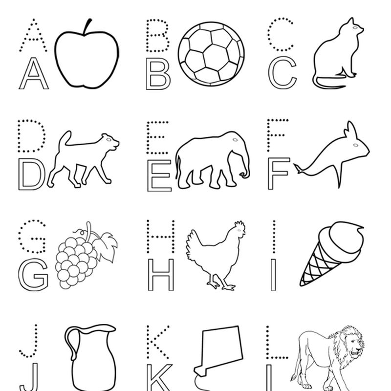 Alphabet Coloring Pages Printables