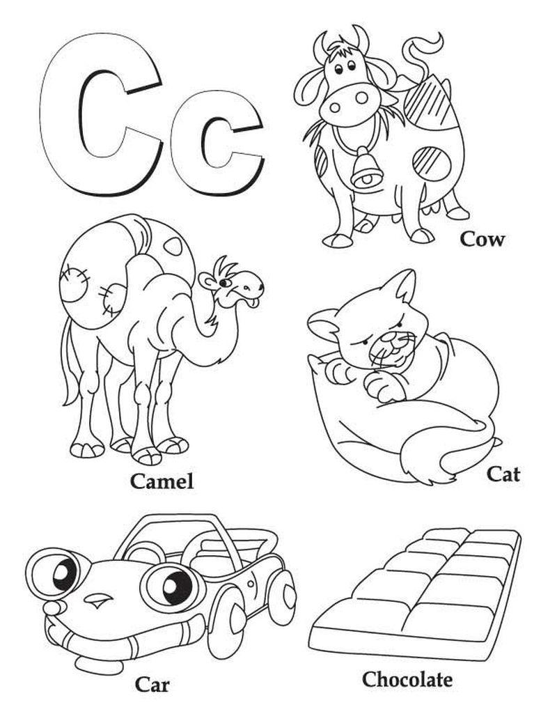 Alphabet Coloring Pages With Pictures