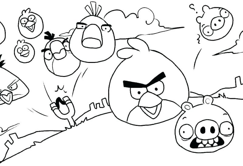 Angry Birds Coloring Book Pages